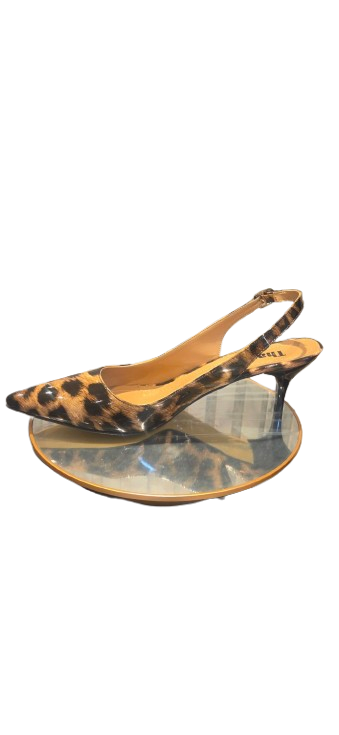 classic slingback leopard shoes