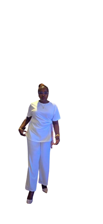 White short sleeve 2 piece outfit