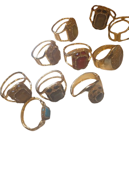 fashion style bangle with colorful gemstones in different colors