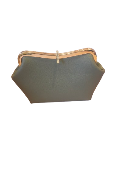 classic unique handbag/purse, light olive green colour