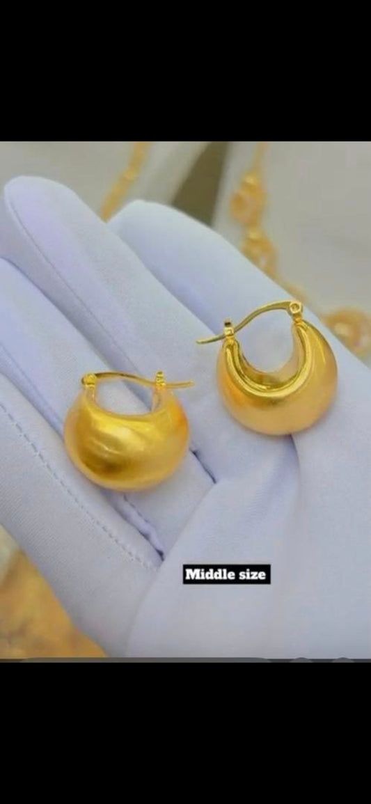 gold plated earrings