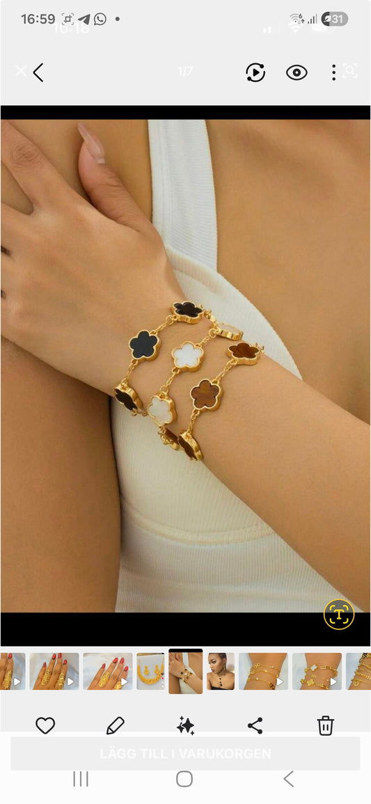 gold plated bracelet with details