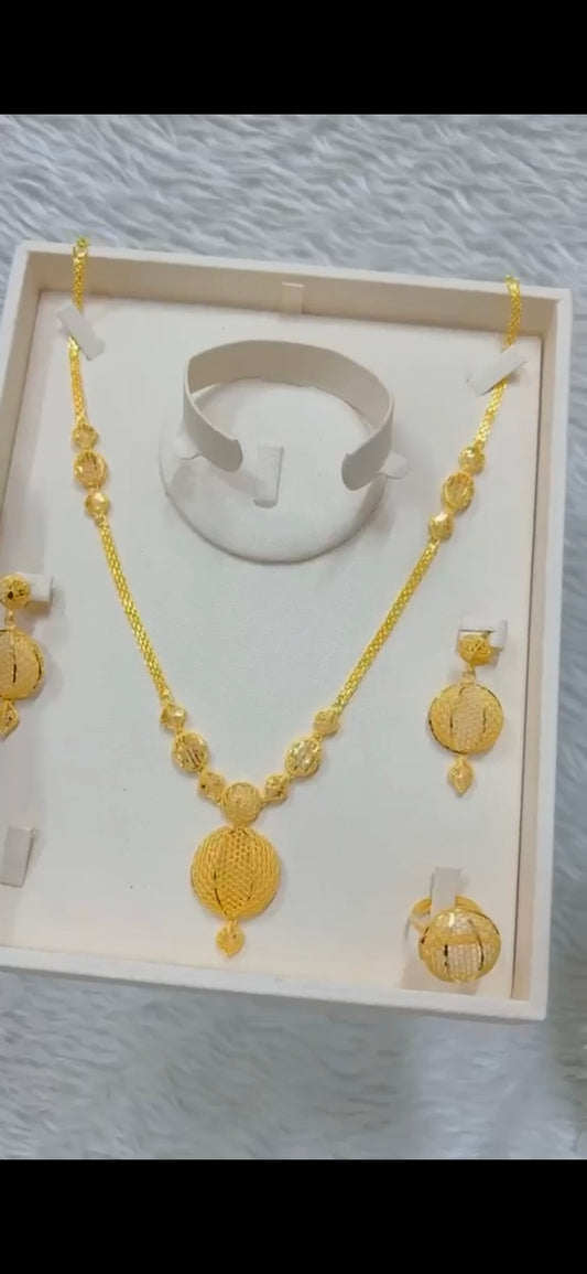 gold plated jewelry set