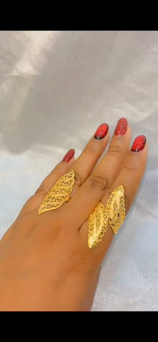 gold plated finger ring
