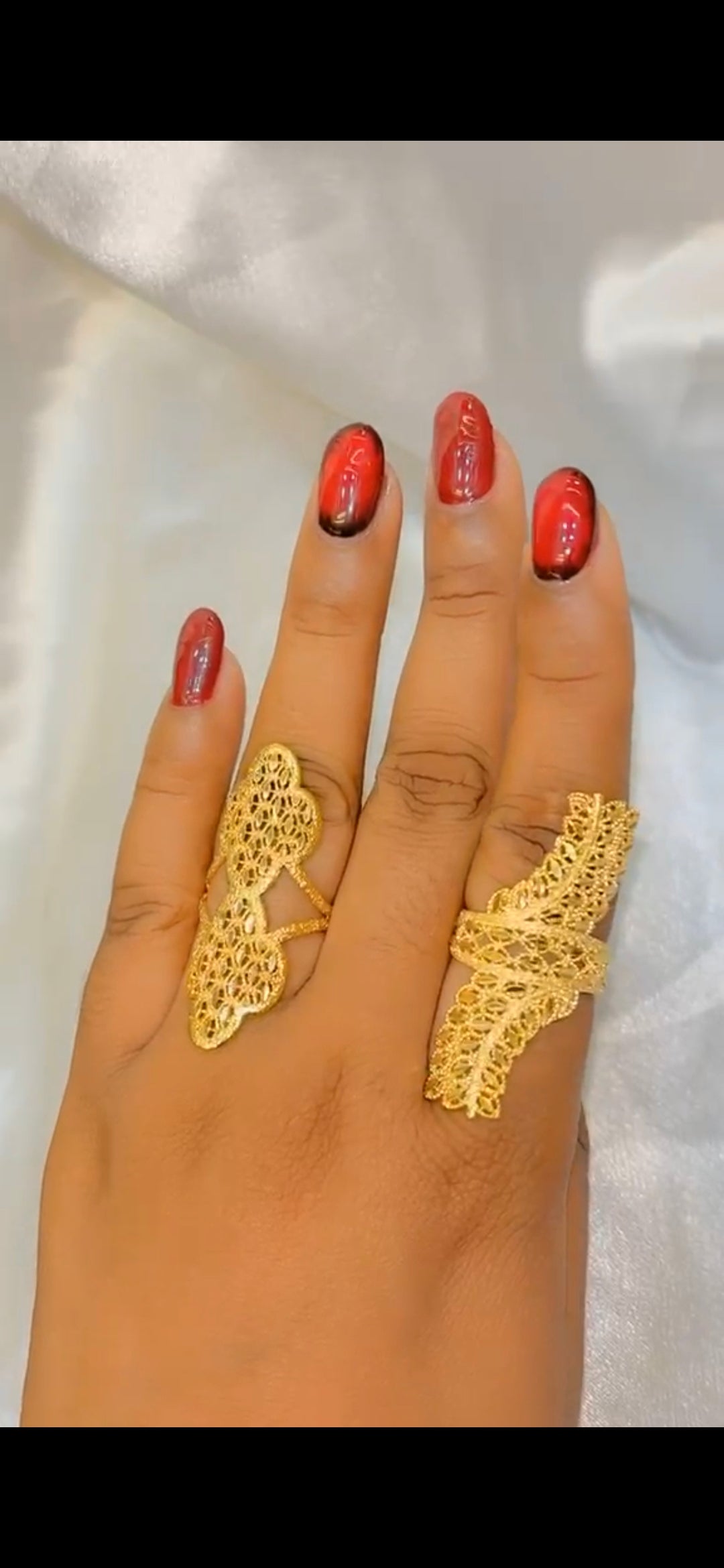 gold plated finger ring